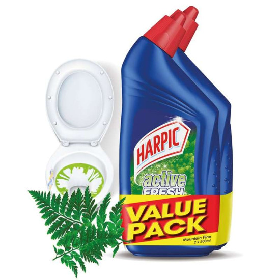 HARPIC LIQUID - MOUNTAIN PINE 500ML*2