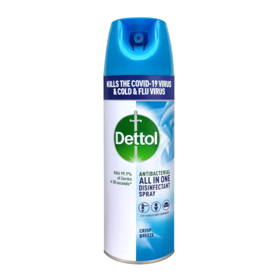 DETTOL DISINFECTANT SPRAY CRISP BREEZE (BLUE) 450m