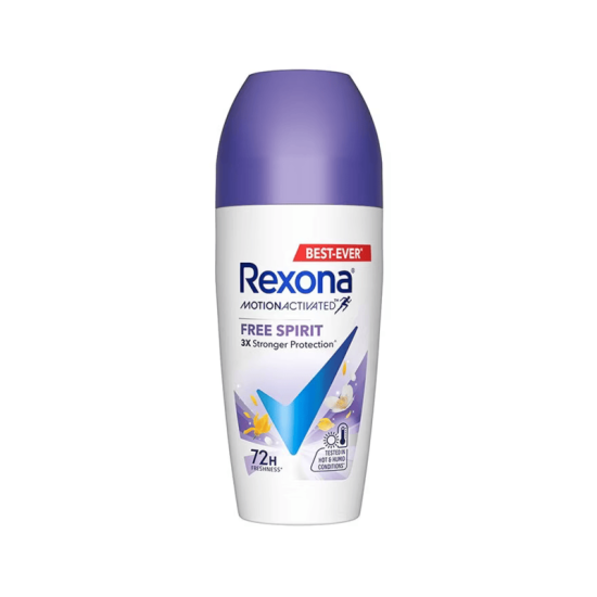 REXONA WOMAN DEODORANT ROLL ON FREE SPIRIT 50ML