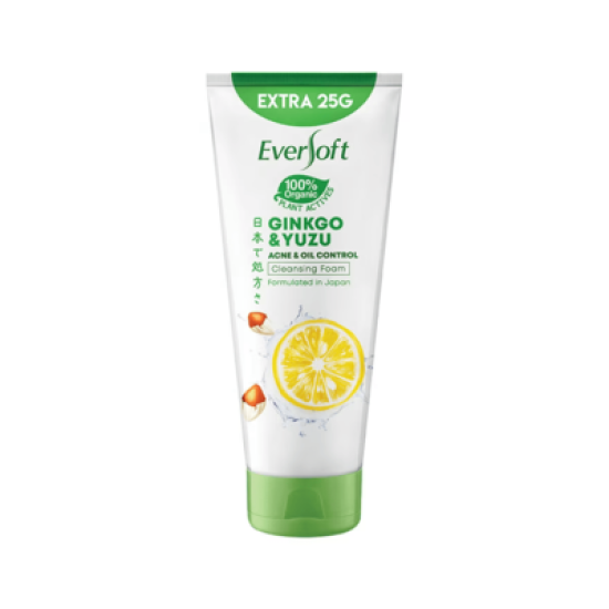 EVERSOFT FACE CLEANSER GINKGO & YUZU 170G