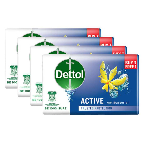 DETTOL SOAP - ACTIVE 100GM*3'S