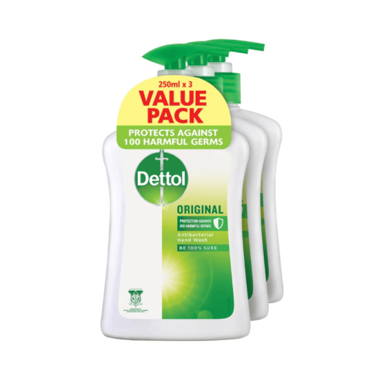 DETTOL LIQUID HAND WASH PINE 250ML*3