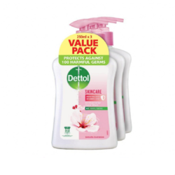 DETTOL LIQUID HAND WASH SKIN CARE 250ML*3 DETTOL LIQUID HAND WASH SKIN CARE 250ML*3