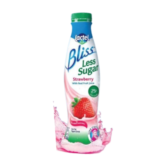 LACTEL BLISS LESS SUGAR YOGURT STRAWBERRY 700ML