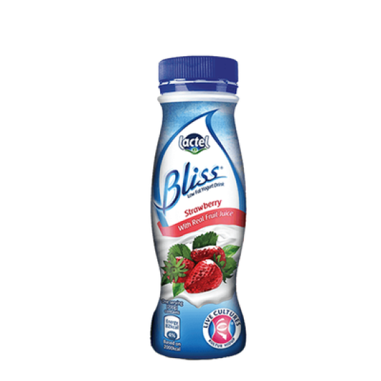 LACTEL BLISS YOGURT DRINK STRAWBERRY 200G