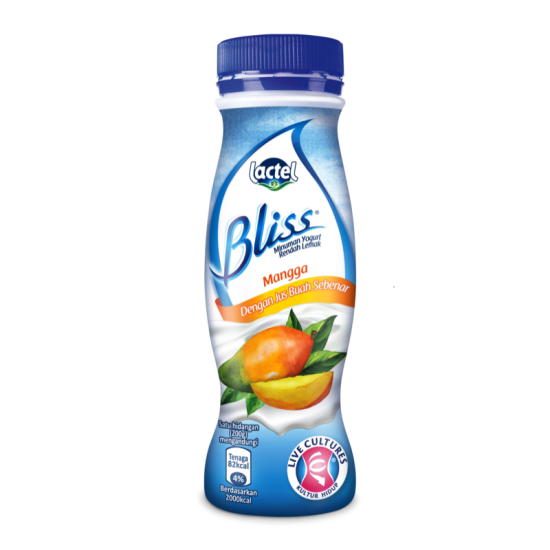 LACTEL BLISS YOGURT DRINK MANGO 200G