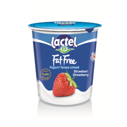 LACTEL FAT FREE YOGURT STRAWBERRY 130G LACTEL FAT FREE YOGURT STRAWBERRY 130G