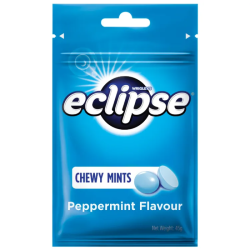 ECLIPSE CHEWY MINTS PEPPERMINT 45GM ECLIPSE CHEWY MINTS PEPPERMINT 45GM