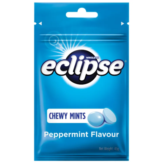 ECLIPSE CHEWY MINTS PEPPERMINT 45GM