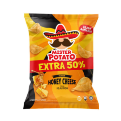 MISTER POTATO CHIPS HONEY CHEESE 60GM MISTER POTATO CHIPS HONEY CHEESE 60GM