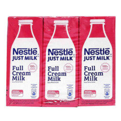 NESTLE JUSTMILK FULLCREAM MILK 200ML*6 NESTLE JUSTMILK FULLCREAM MILK 200ML*6