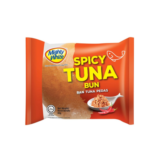 MIGHTY WHITE 1PC SPICY TUNA BUN 60GM