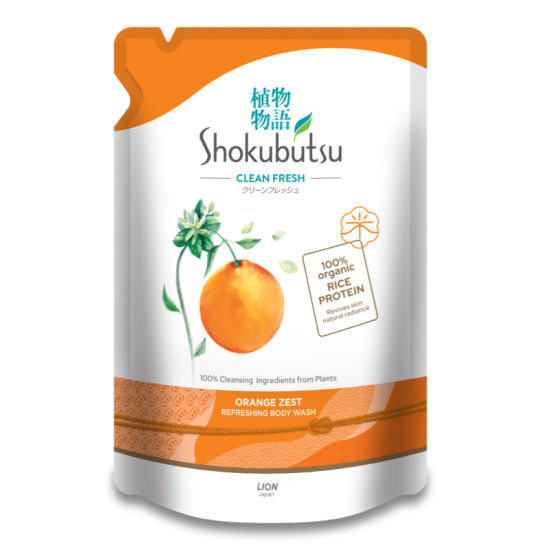 SHOKUBUTSU SHOWER FOAM ORANGE ZEST 800G
