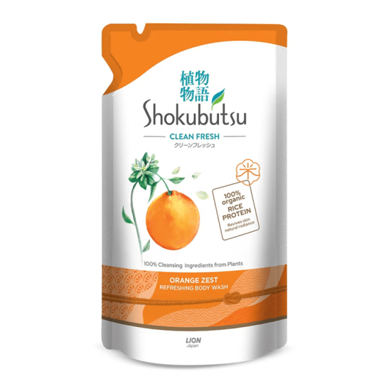 SHOKUBUTSU SHOWER FOAM ORANGE ZEST 850G