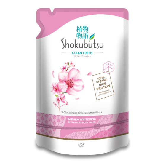 SHOKUBUTSU SHOWER FOAM SAKURA WHITENING 800G SHOKUBUTSU SHOWER FOAM SAKURA WHITENING 800G