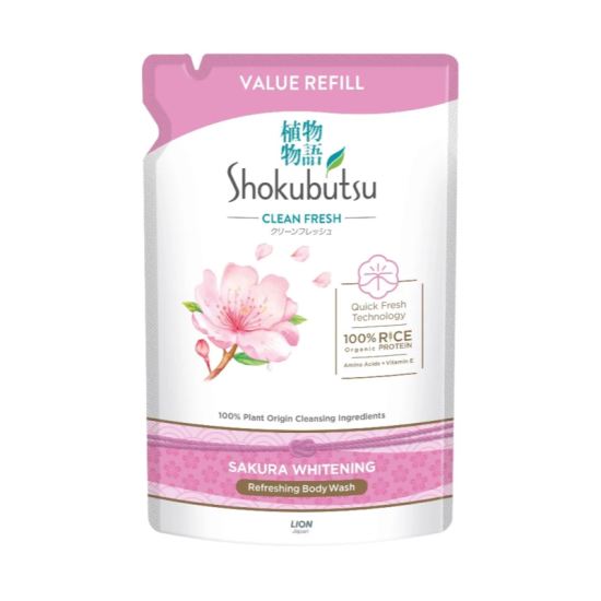 SHOKUBUTSU SHOWER FOAM SAKURA WHITENING 800G