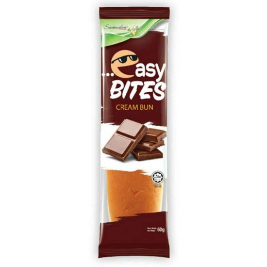 SAMUDRA EASY BITES CREAM BUN CHOCOLATE 60GM