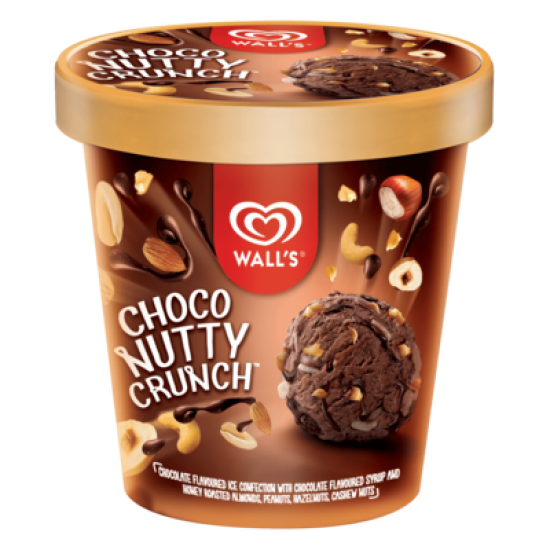 WALL'S SELECTION ICE CREAM CHOCOLATE NUTTY CRUNCH 