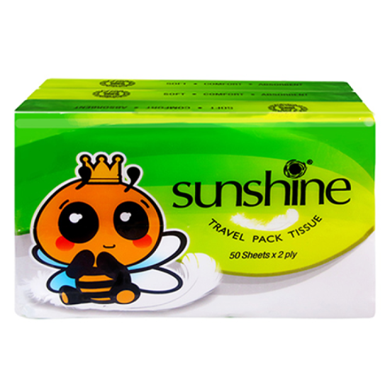 SUNSHINE TRAVEL PACK TISSUES 50'S *3