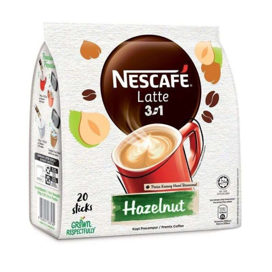 NESCAFE LATTE HAZELNUT 24G*20