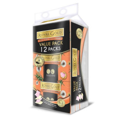 ROYAL GOLD TWIN TONE SOFT PACK 50S*12 ROYAL GOLD TWIN TONE SOFT PACK 50S*12