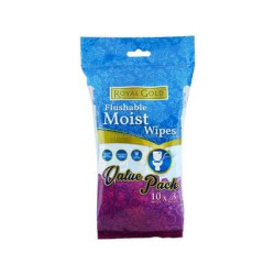 ROYAL GOLD FLUSHABLE WIPES 10S*3 ROYAL GOLD FLUSHABLE WIPES 10S*3
