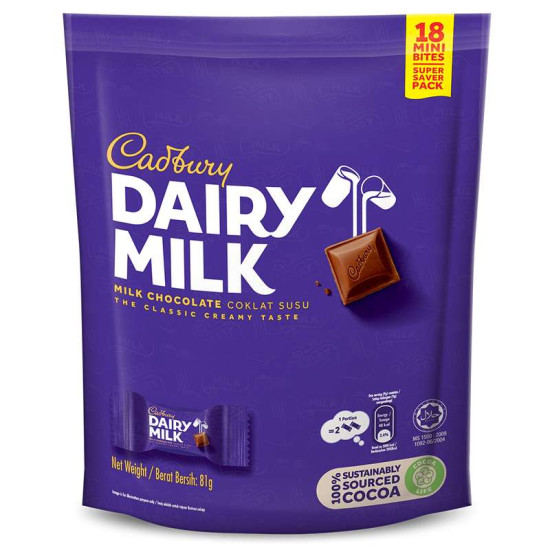 CADBURY MINI DOYBAG 18'S