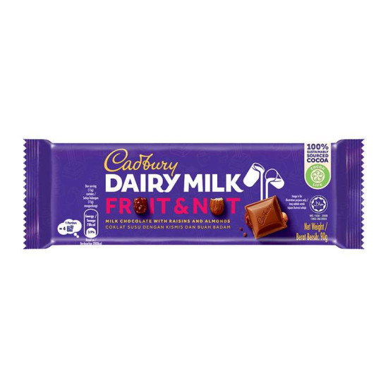 CADBURY FRUIT & NUT 90GM