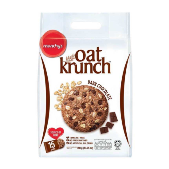 MUNCHY'S OAT KRUNCH DARK CHOCOLATE 390GM