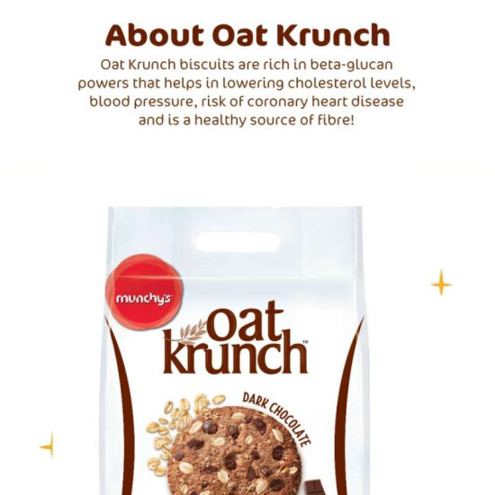 MUNCHY'S OAT KRUNCH DARK CHOCOLATE 390GM