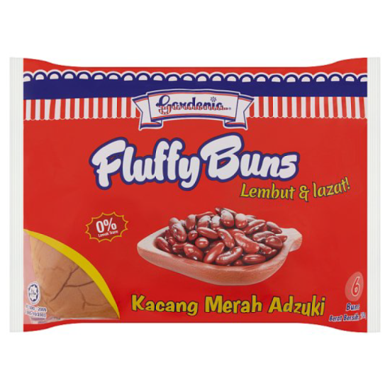 GARDENIA FLUFFY BUNS RED BEAN ADZUKI 280GM*6