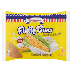 GARDENIA FLUFFY BUNS CORN CUSTARD 280GM*6 GARDENIA FLUFFY BUNS CORN CUSTARD 280GM*6