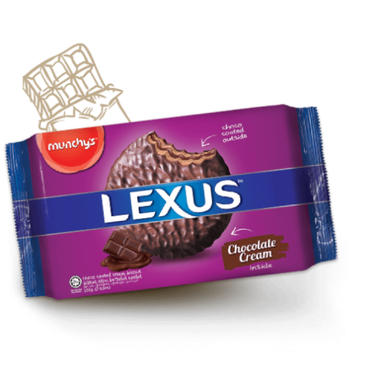 MUNCHY'S LEXUS CHOCO COATED 200GM