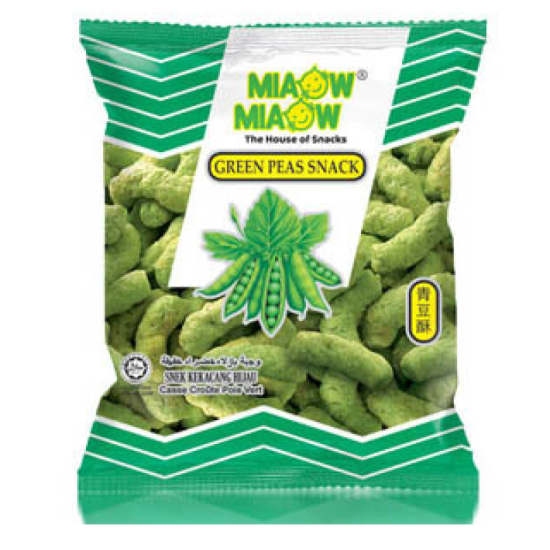 MIAOW MIAOW GREEN PEAS SNACK 60GM