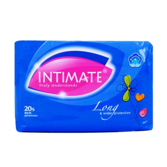 INTIMATE LONG & WIDER 175MM PANTY LINER 20S