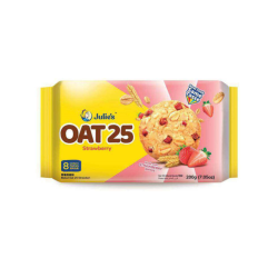 JULIE'S OAT 25 STRAWBERRY 200GM JULIE'S OAT 25 STRAWBERRY 200GM