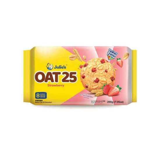 JULIE'S OAT 25 STRAWBERRY 200GM