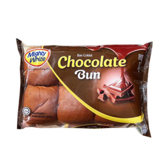 MIGHTY WHITE CHOCOLATE BUN 6PCS 280GM