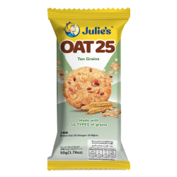 JULIE'S OAT 25 TEN GRAINS 50GM JULIE'S OAT 25 TEN GRAINS 50GM