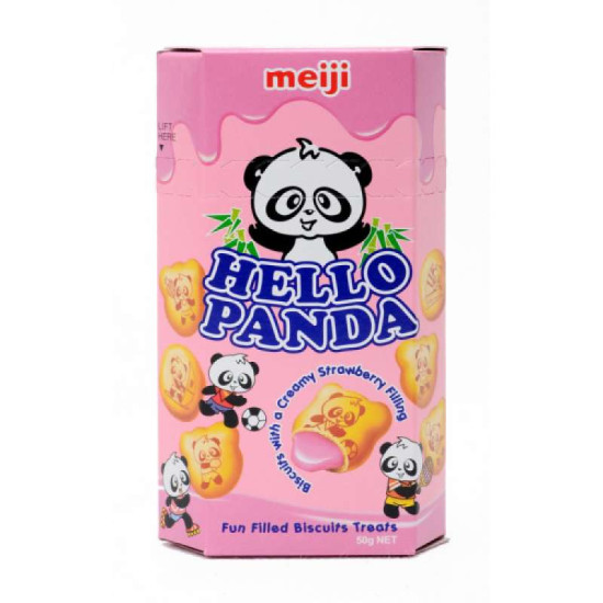 MEIJI HELLO PANDA STRAWBERRY 43GM