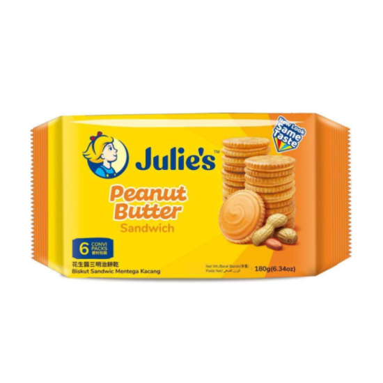 JULIE'S PEANUT BUTTER SANDWICH 180GM