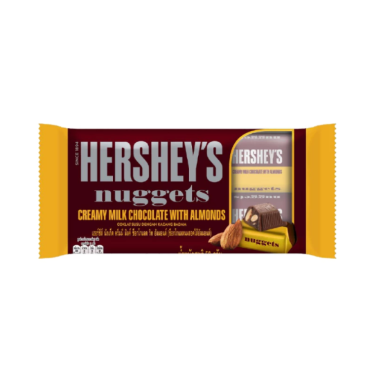 HERSHEY'S NUGGETS MILK CHOCOLATE ALMOND 56GM