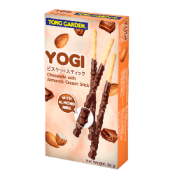 TONG GARDEN YOGI CHOCO & ALMOND STICK 36GM TONG GARDEN YOGI CHOCO & ALMOND STICK 36GM