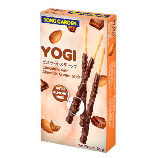 TONG GARDEN YOGI CHOCO & ALMOND STICK 36GM