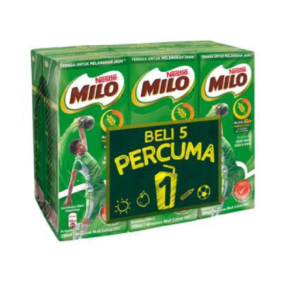 NESTLE MILO UHT 5+1 200ML*6