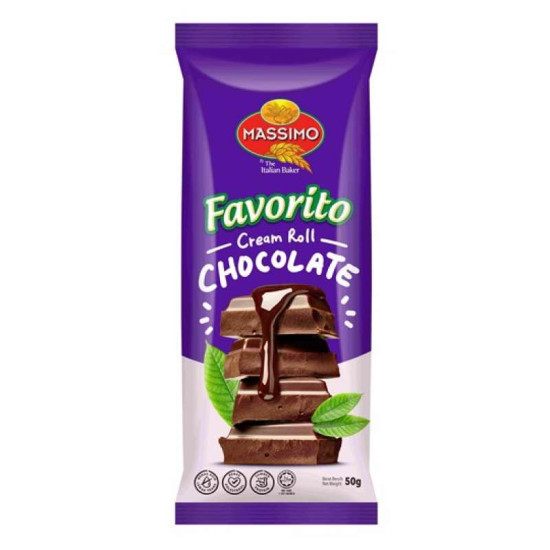 MASSIMO FAVORITA CHOCOLATE CREAM ROLL 50GM