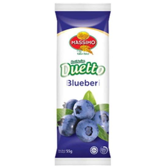 MASSIMO DUETTO BLUEBERRY CREAM ROLL 50GM