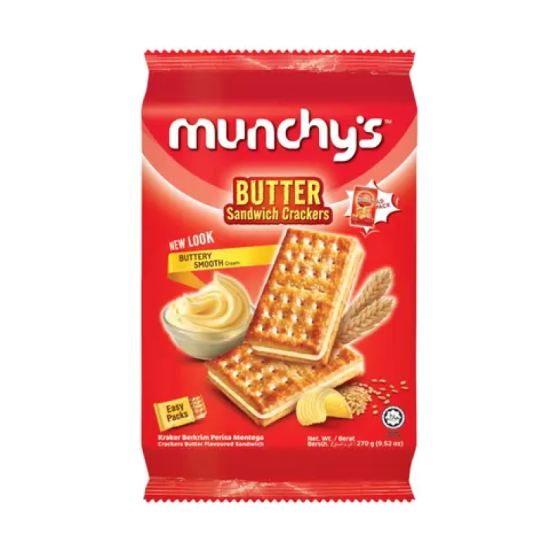 MUNCHY'S CRACKER SANDWICH BUTTER 270GM