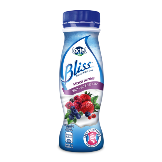 LACTEL BLISS YOGURT DRINK MIXED BERRIES 200G