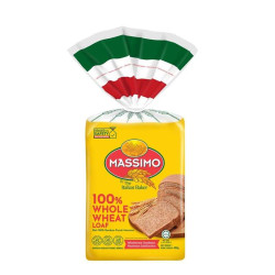 MASSIMO WHOLE WHEAT 100% 400GM MASSIMO WHOLE WHEAT 100% 400GM